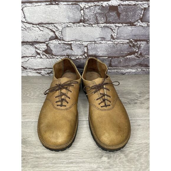 JF Vibram Brown Leather Casual Lace Up Oxfords Shoes Women Sz 8.5M US/39EU - Picture 15 of 16